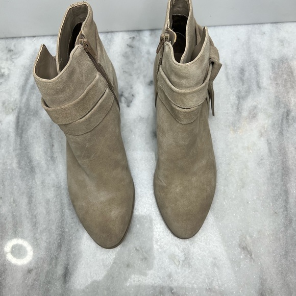 Guess Taupe Suede Ankle Booties - Picture 7 of 14